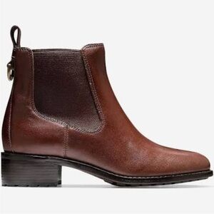 Cole Haan Newburg Leather Chelsea Ankle Boot Bootie Waterproof 8.5